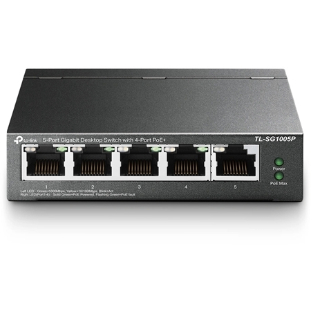 TP-Link 5-poort Switch met 4 PoE-poorten