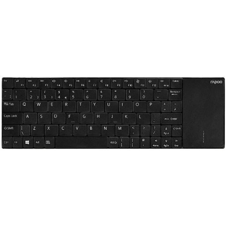 Rapoo E2710 Wireless Multimedia Touchpad Keyboard zwart
