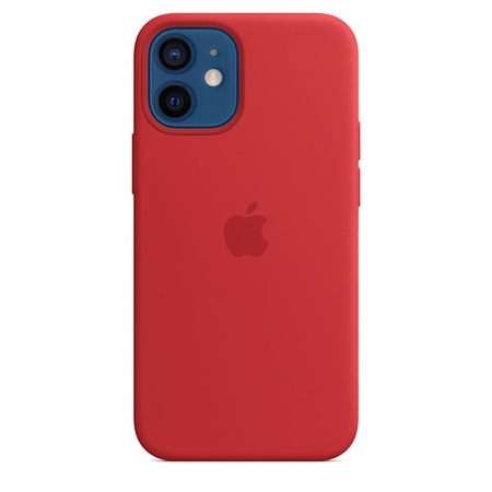 Apple iPhone 12 mini siliconen hoesje met Magsafe rood