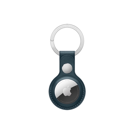 Apple AirTag leren sleutelhanger blauw