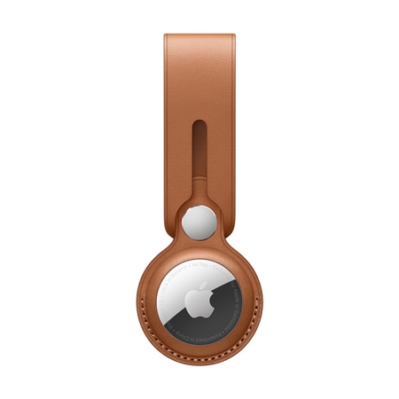 Apple AirTag leren hanger bruin