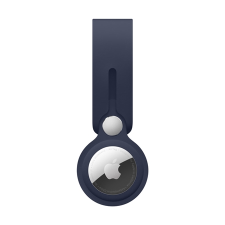 Apple AirTag leren hanger blauw