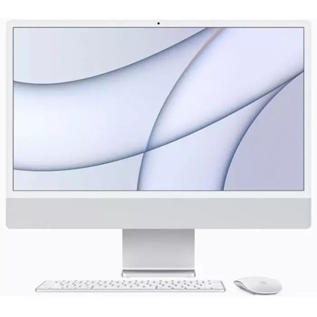 Apple iMac 24" (2021) MGPC3N/A, M1 chip, 8GB, 256GB ssd, 8-core GPU zilver