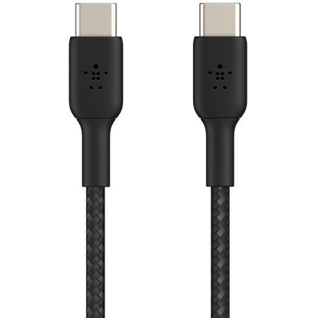 Belkin Gevlochten USB C naar USB C kabel 1m zwart