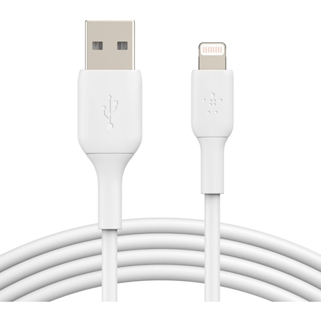 Belkin boost charge lightning USB-A-kabel 3m wit