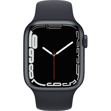Apple Watch Series 7 middernacht aluminium middernacht sportband 41mm
