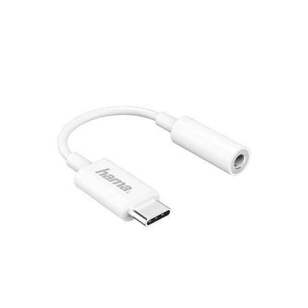 Hama USB-C naar 3,5 Audiojack wit