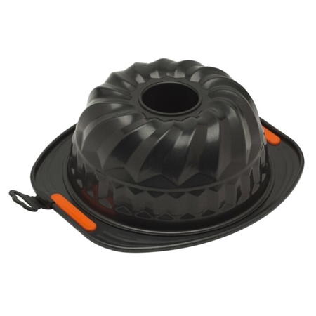 Le Creuset Pâtiliss tulband bakvorm - 22 cm staal zwart