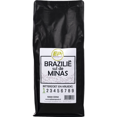 Brazilië Sul de Minas koffiebonen 1000 gram