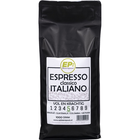 Espresso Classico Italiano koffiebonen 1000 gram
