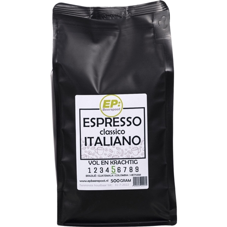 Espresso Classico Italiano koffiebonen 500 gram