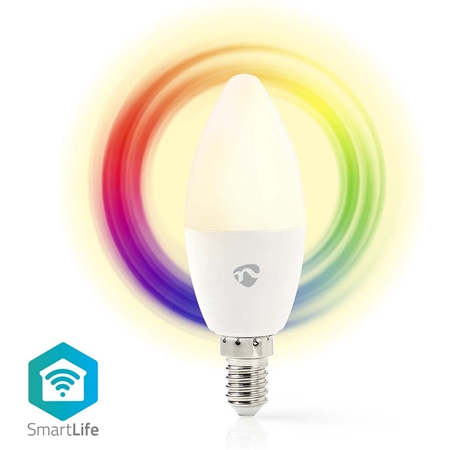 Nedis SmartLife multicolor lamp E14 WIFILRC10E14