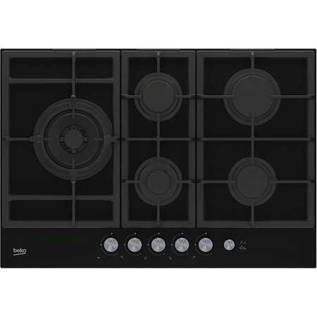 Beko HILL 75235 S: 75 cm Gas Inbouw Fornuis - 4 Gasbranders en 1 Wokbrander - 75 cm