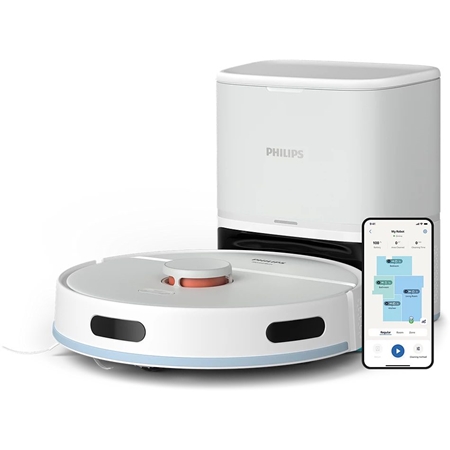 Philips XU2100/20 Robotstofzuiger met Dweilfunctie - Arctic White 