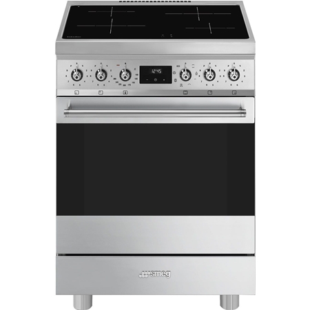 SMEG C6IMXM2 Classici Esthetisch Fornuis met Inductie Kookplaat - 60 x 60 cm - Zilvergrijs