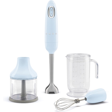 SMEG HBF03PBEU Staafmixer - Pastelblauw met Accessoires