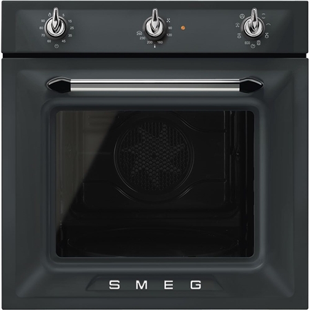 SMEG SF69M3TNO Victoria Esthetisch Thermogeventileerde Inbouw Oven - 60 cm - Mat Zwart
