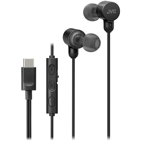 JVC HA-FR29UC bedrade in-ear oordopjes - Zwart