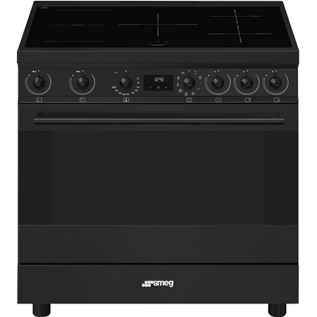 SMEG C9IMN2 Classici Esthetisch Fornuis met Inductiekookplaat - 90 x 60 cm - Zwart