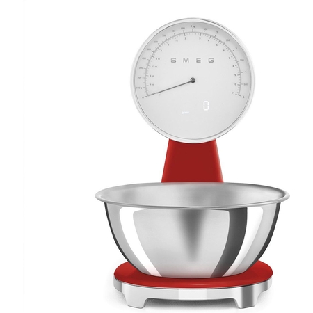 SMEG KSF01RDWW Keukenweegschaal