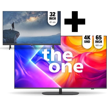 EP EP:Bundel Philips 65PUS9050 TV met gratis Philips 32PFS6109 aanbieding