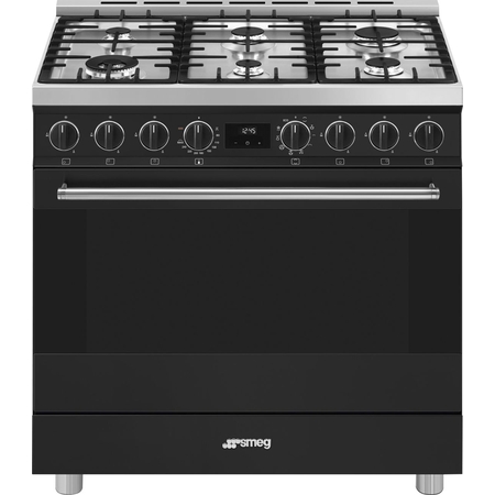 SMEG B91GMMBNLK2 Classici Esthetisch Fornuis met Gas Kookplaat