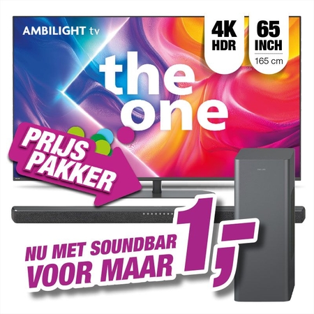EP EP:Bundel Philips 65PUS9050 + TAB6309/10 aanbieding