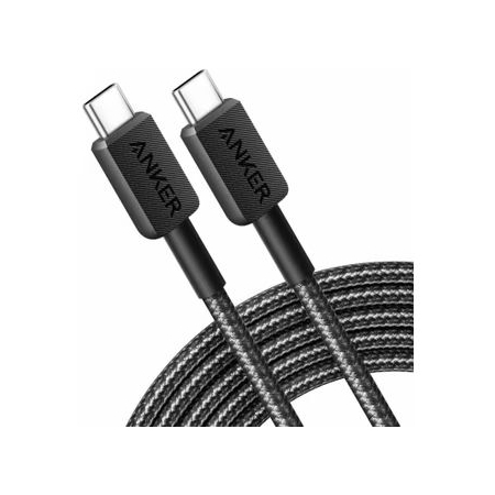 Anker 322 Gevlochten USB-C naar USB-C kabel 90cm Zwart