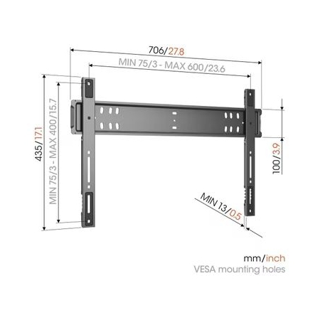 Vogels TVM5705 I Platte TV beugel I 401-110"