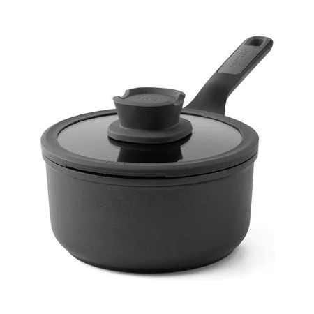 BergHOFF LEO Stone+ Steelpan met Deksel - 18cm