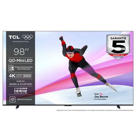 TCL 98MQLED85K zwart