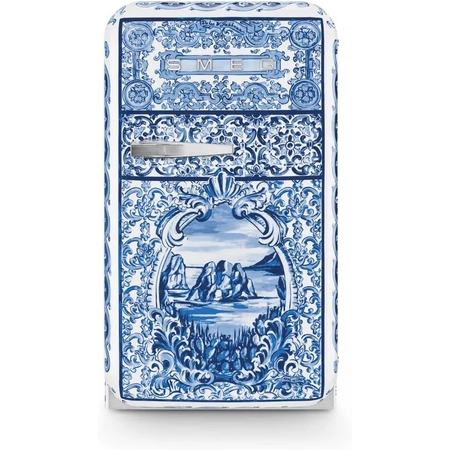 SMEG X DOLCE & GABBANA FAB5RDGME6 50's Style Koelkast - Blauw