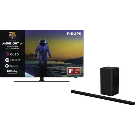 EP:Bundel Philips 65OLED850/12 4K TV & TAB8200 Soundbar 