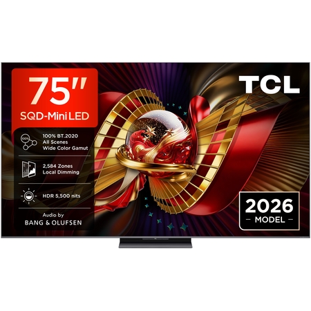 TCL 75C89L SQD Mini‑LED 4K Google TV (2026)
