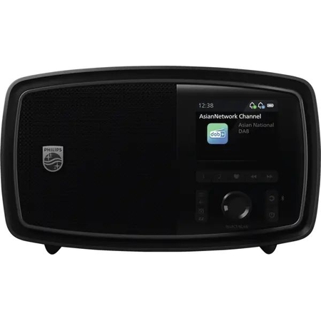 Philips TAV2000FB/00 The Janet – Retro DAB+ Radio met Bluetooth – Zwart