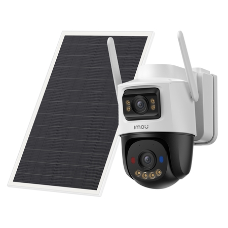 Imou AOV Dual 5MP + 5MP Draadloze Outdoor Beveiligingscamera met 4G, Pan/Tilt & Zonne‑ondersteuning