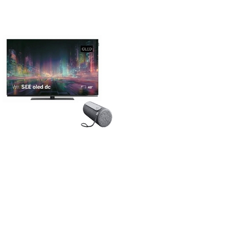 EP:Bundel Loewe We. SEE 48 dc OLED TV + We. HEAR 2 Storm Grey