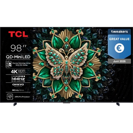 TCL 98MQLED75K zwart