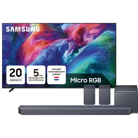 Samsung 65" Micro RGB 4K R86H + Q-series Soundbar HW-Q930H (2026) Bundel 