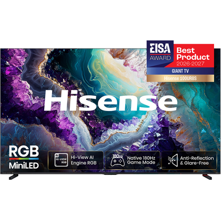 Hisense 100UR8S RGB MiniLED 4K 180Hz Smart TV (2026)
