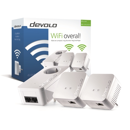 Devolo dLAN 550 WiFi Powerline Network Kit (3 stations) - 9643 