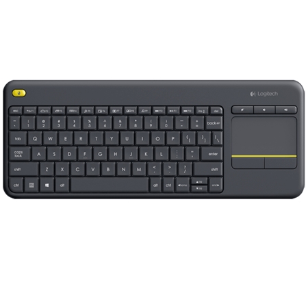 Logitech K400 Plus Wireless Touch Keyboard Zwart