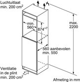 BOSCH GIV21AFE0 Serie 6 Inbouw Vriezer 2