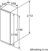 Siemens KI81RAFE0 inbouw 1-deurskoelkast 2