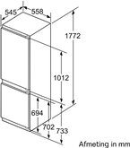 Siemens KI86SAFE0 inbouw koelvriescombinatie 2