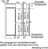 BOSCH KIS77AFE0 Serie 6 Inbouw Koel-vriescombinatie 9