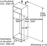 BOSCH KIL72AFE0 Serie 6 Inbouw Koelkast 5