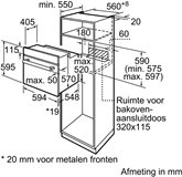 BOSCH HBF114BS1 Serie 2 Inbouwoven 2