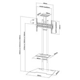 Neomounts PLASMA-M1700ES verrijdbaar meubel   3