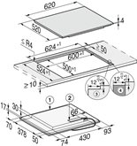 Miele KM 7465 FL inductie kookplaat 2